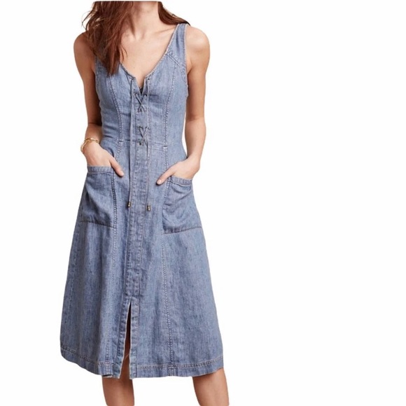 Anthropologie Dresses & Skirts - Anthropologie Holding Horses Atoll Denim Dress